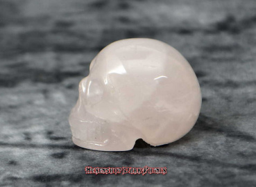 Hexenshop Dark Phönix Rosenquarz Kristallschädel Howe Totenkopf Halbedelstein